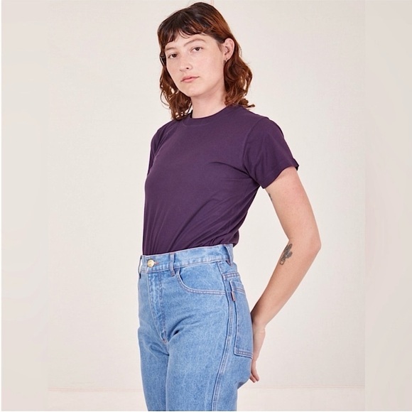 BIG BUD PRESS New Frontier Back Patch High Rise Rigid Denim Straight Jeans 28 - Picture 2 of 7